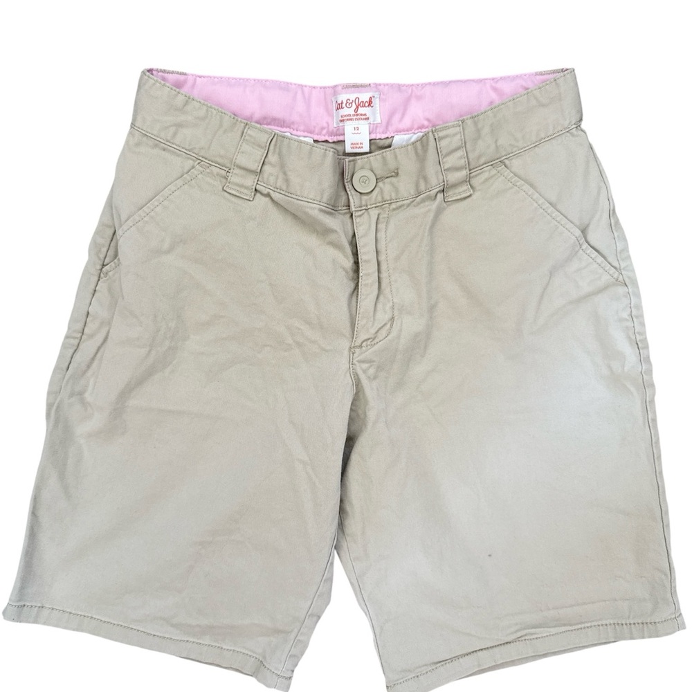 Cat & Jack Girls 12 Tan Uniform Shorts